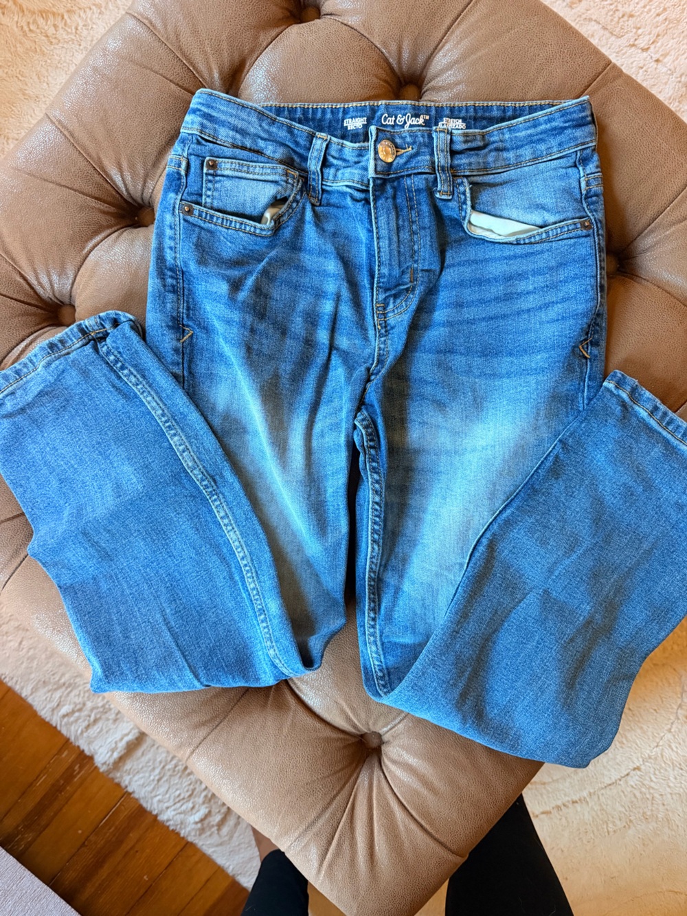 Cat & Jack Kids Blue Straight-Leg Jeans